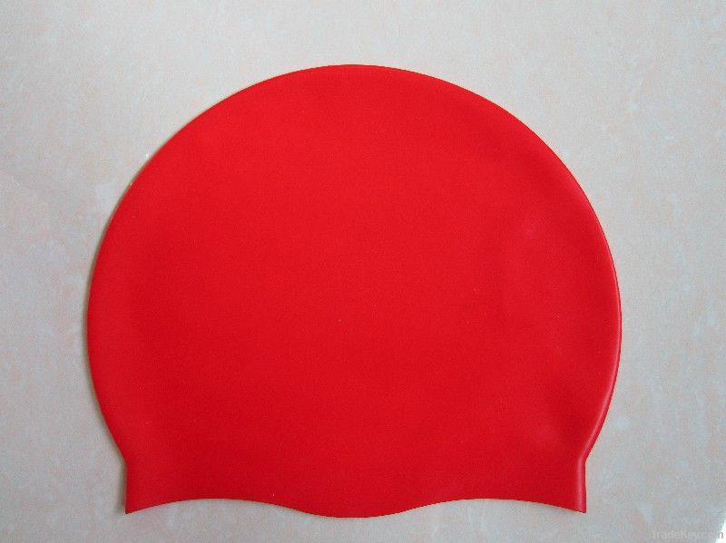 High Qaulity Flat Silicone Swim Cap