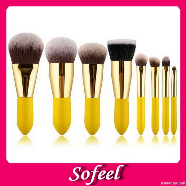 Sofeel 2013 light color yellow handle high quality professional cosmet