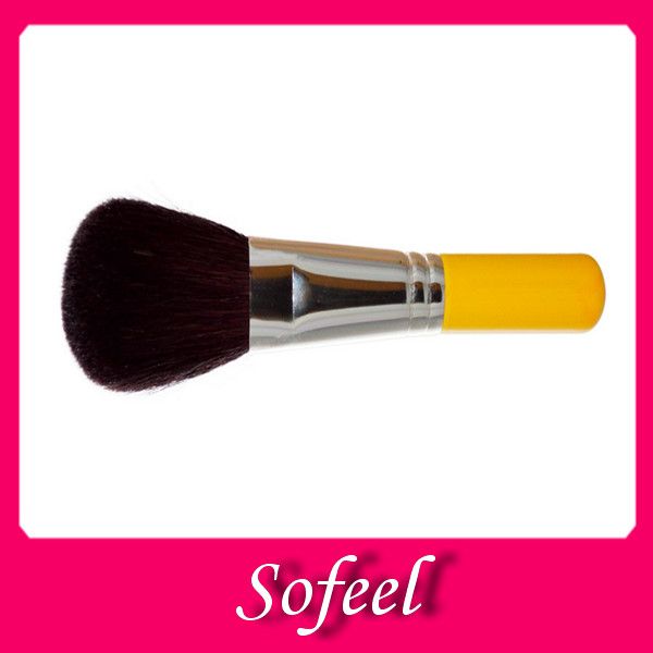 Sofeel top quality goat hair powder makeup brush with purple handle