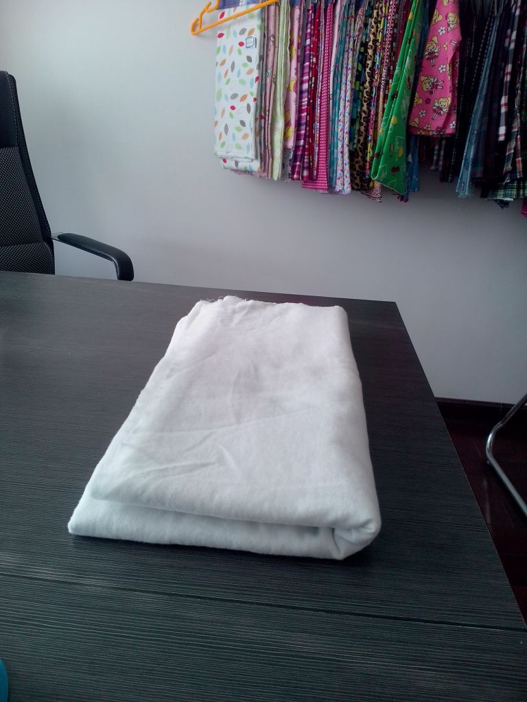 white color flannel fabric