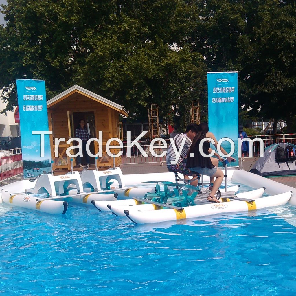 Amusement Equipment Supply Pontoons Tubes Pedal Racing Boat, Water Bicycle, Fishing Boat