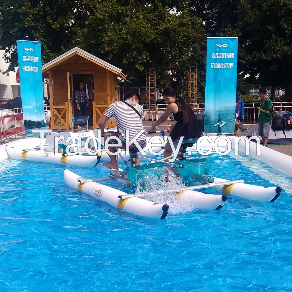 Amusement Equipment Supply Pontoons Tubes Pedal Racing Boat, Water Bicycle, Fishing Boat