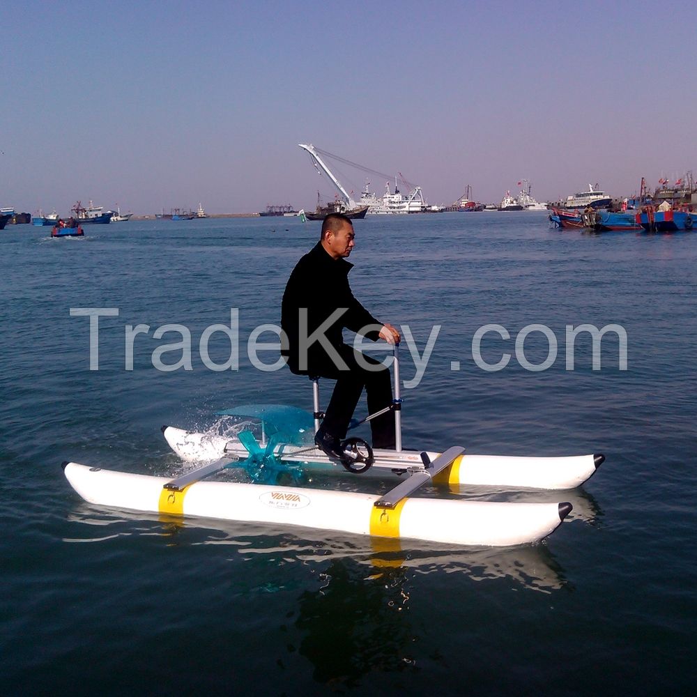 Portable inflatable pontoon tubes Water Bicycle Water Bike Sea Bicycle Sea Bike Supplier