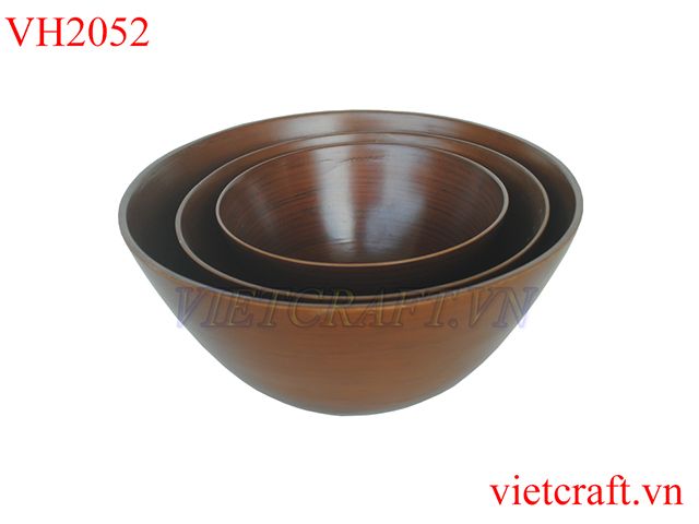 Antique bamboo bowl