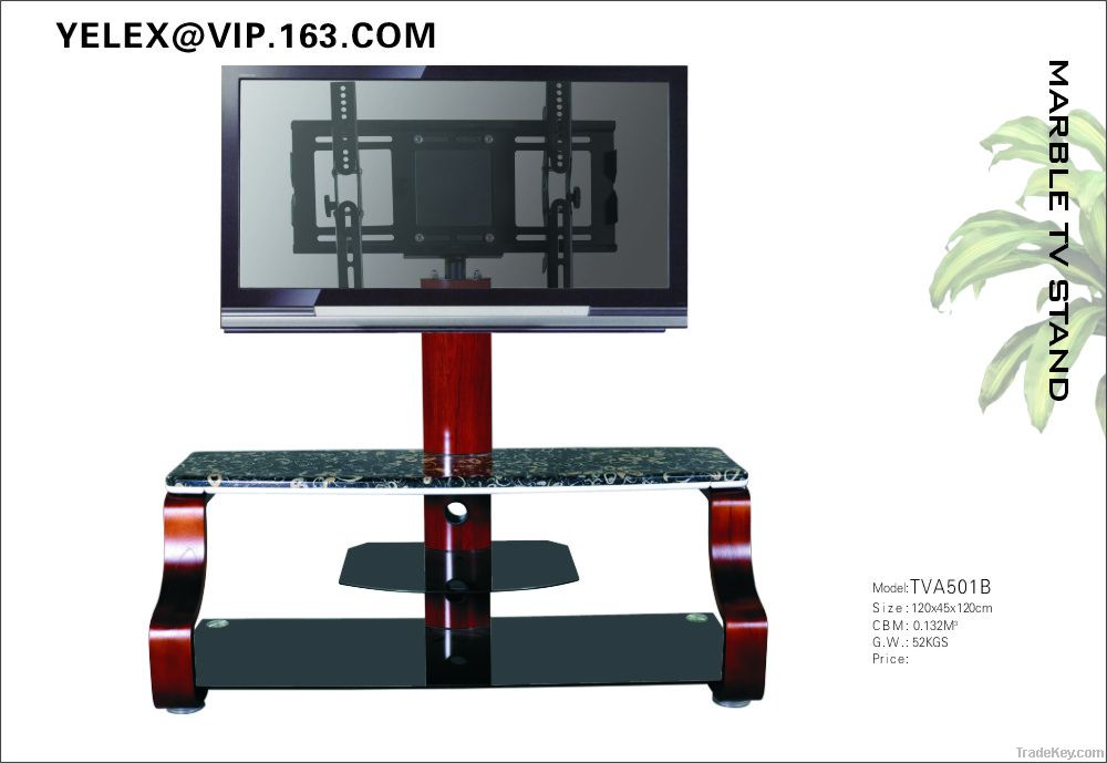 Living Room Furniture Wood/Glass TV Stand TVA501B