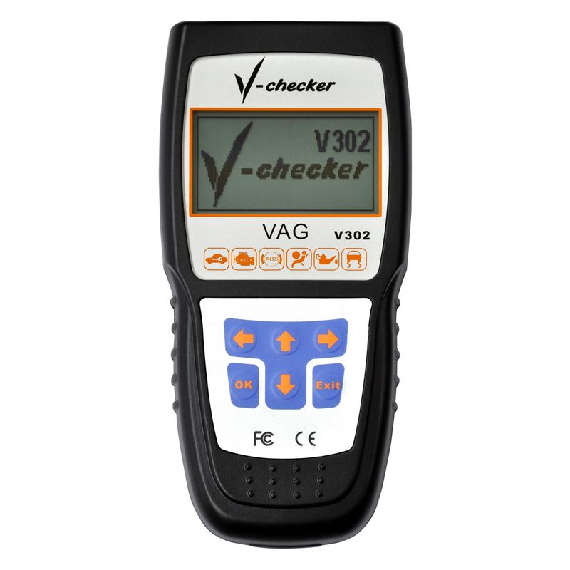 V-CHECKER V302 VAG Scanner with LCD Screen