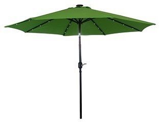 Aluminum Umbrella with Solar Light  