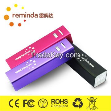 Reminda-2600mAh power bank for mobile phone 