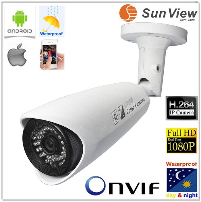 SunView Waterproof 1080P IR Bullet HD Network IP Camera 5 Megapixl