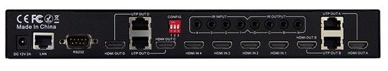 HDMI 4x4 Video Matrix with internal extenders