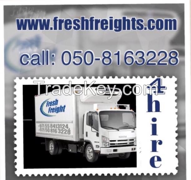 Refrigerated Truck,Chiller Van,Freezer pick up,Reefer Trailer Rental UAE