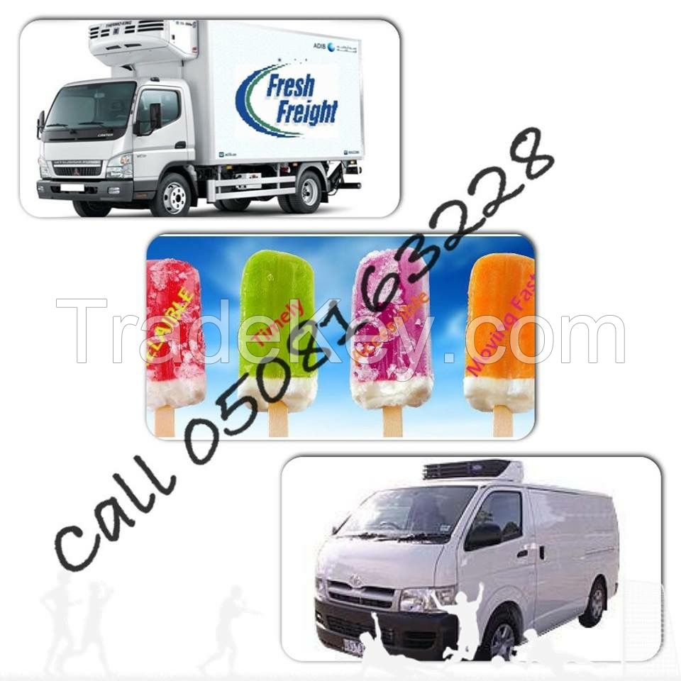 Refrigerated Truck,Chiller Van,Freezer pick up,Reefer Trailer Rental UAE