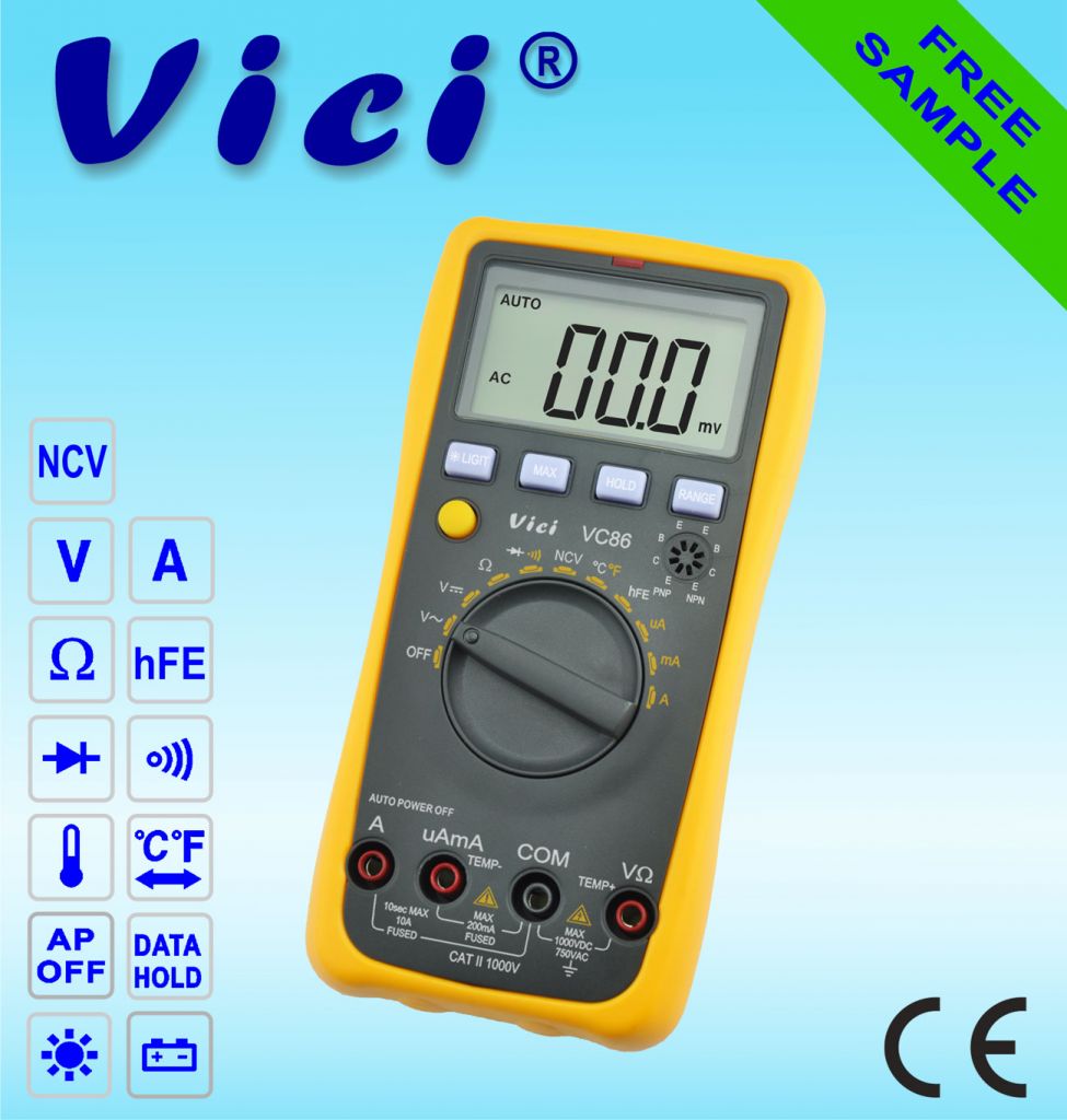 VC86 3 1/2 digits digital multimeter