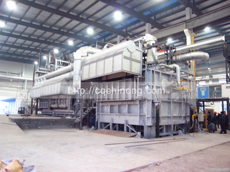 20T -100T Two chambers twins chamber aluminium scrap melting furnace