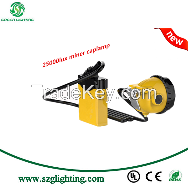 mining safety cap light manufacturer in China with 25000lux miner lamps