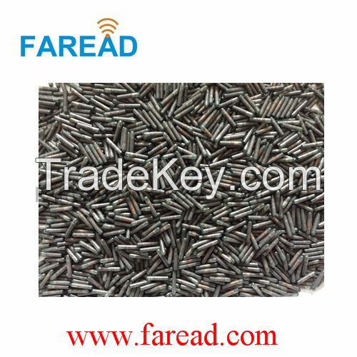 RFID glass tag animal microchip 1.4x8mm transponder FDX-B 134.2kHz/125kHz