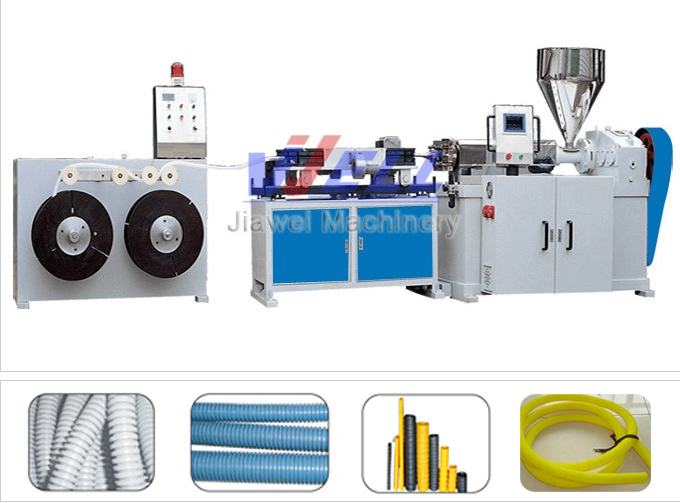 PE/ PP/PVC Single Wall Corrugated Pipe Production Line