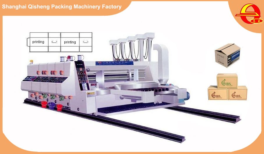 High speed automatic printing and slotting machine