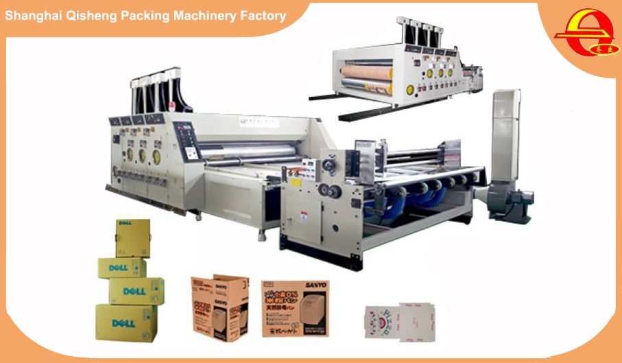 Automatic flexo printing and die cutting machine