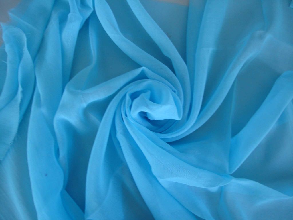 spun polyester high twist voile grey fabric for scarf 50s 60s 80s  