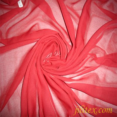 spun polyester high twist voile grey fabric for scarf 50s 60s 80s  