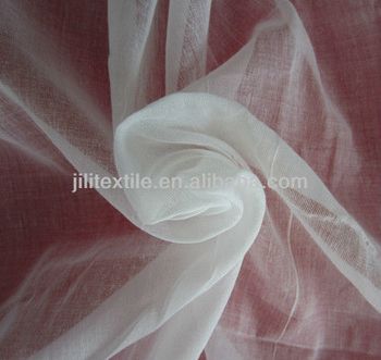 Polyester voile fabric plain dyed