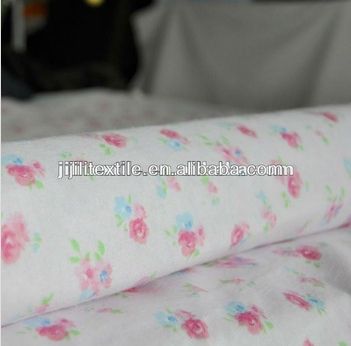 100%cotton bleached white flannel fabric