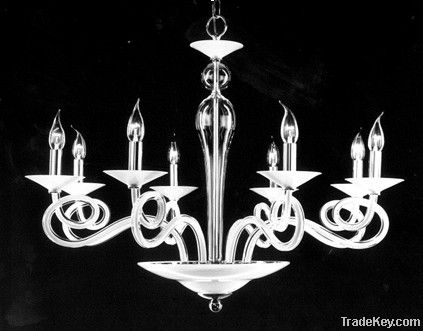 Glass Elbow Chandelier