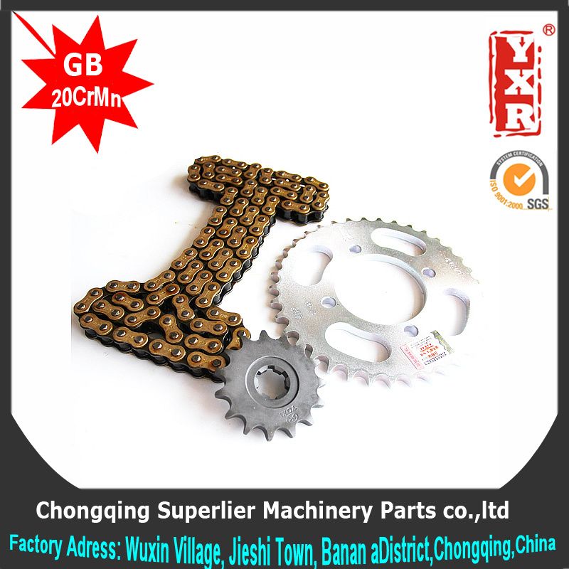 motorcycle transmssion kit ,motorcycle chain sprocket, motorcycle sprocket set