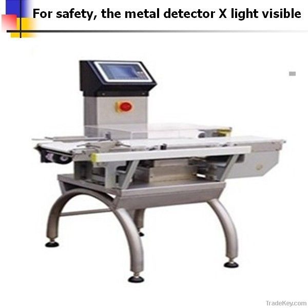 Combo machine metal detector and check weigher