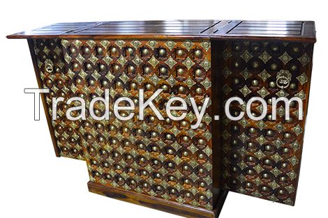 Solid wood bar counter