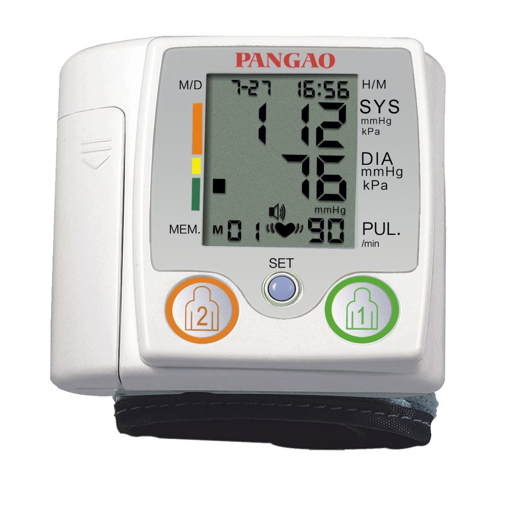 Double Type Wrist Digital Blood Pressure Monitor With Ce0413/fda510k Certification