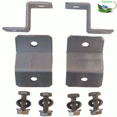 Z-Shaped Aluminum RV Solar Panel Mounts for Fixed Flat Module Installation