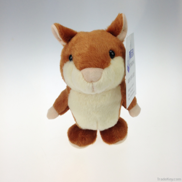 Novelty walking and speaking hamster plush toys