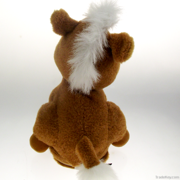 lifelike horse plush toys, laughing toy