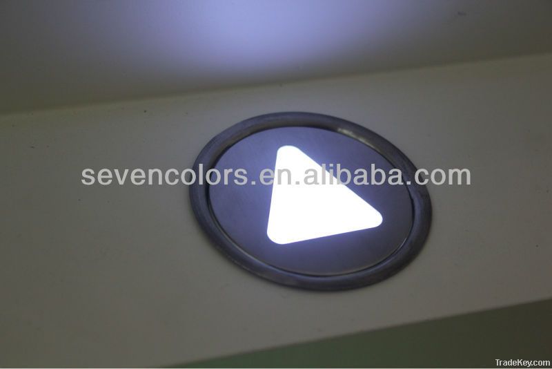 triangle fashion design stainless steel 12V LED Step Light