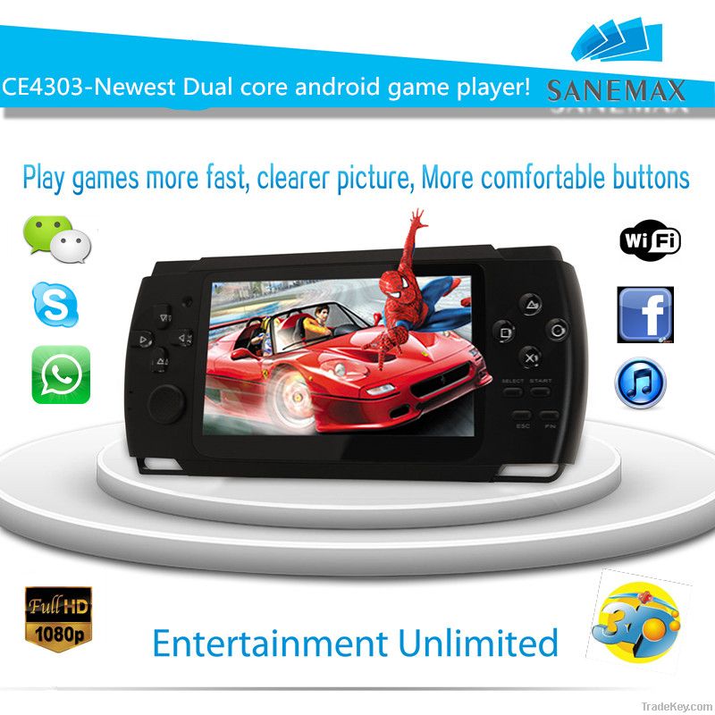 4.3&quot; dual core RK3028 wifi android smart game console