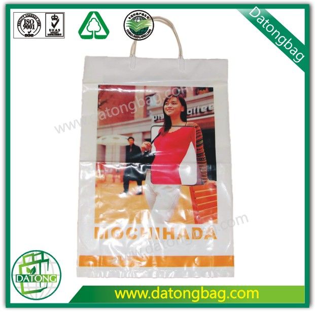 HDPE handle plastic bag