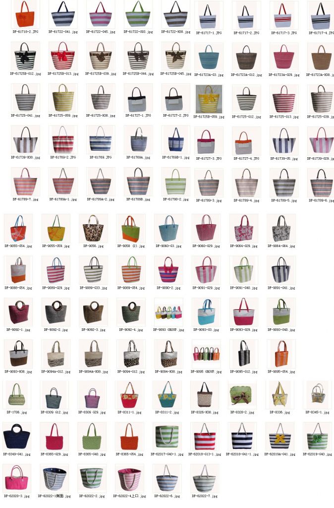 good quality paper straw cloth women beach bags