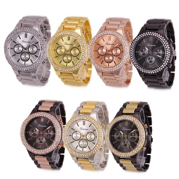 GE0741 2013 Newest Alloy watches Fashion Watch Japan Movt Quartz Stones Watch