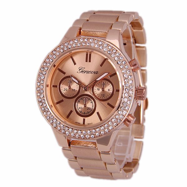 GE0741 2013 Newest Alloy watches Fashion Watch Japan Movt Quartz Stones Watch