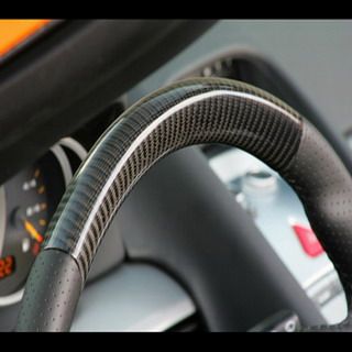 carbon steering wheel cover