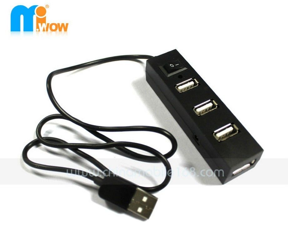 USB 2.0 high speed 4 Ports USB2.0 smart HUB with switch