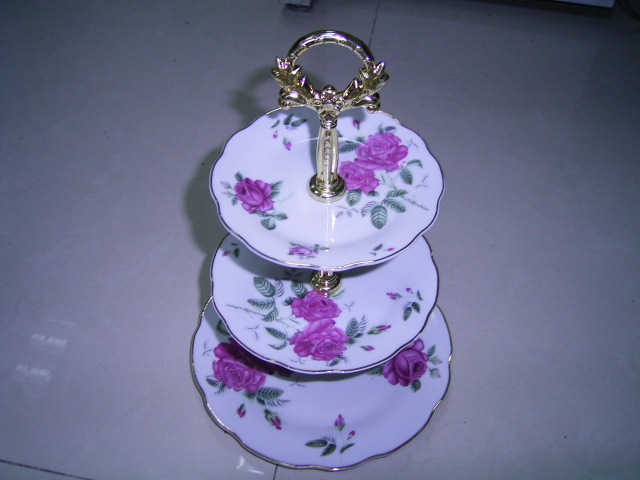 3-Level  Porcelain Fruit Plate