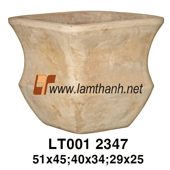 Clay Sandblast Plant Pot