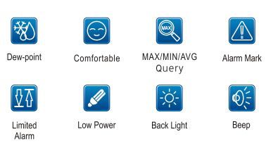 Smart Temperature Humidity Meter with Dew Point