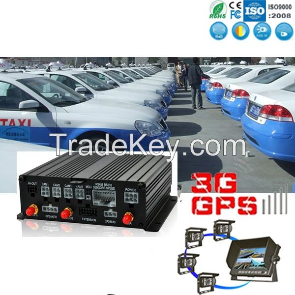 3G 4CH Dual SD Card Mobile DVR H.264 Anti-vibration DVR Vehicle Video Surveillance