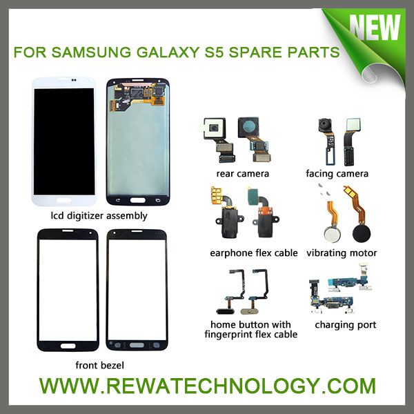 Whosale Cell Phone Spare Parts Mobile Parts for Samsung Galaxy S1/S2/S3/S4/S5 Repair