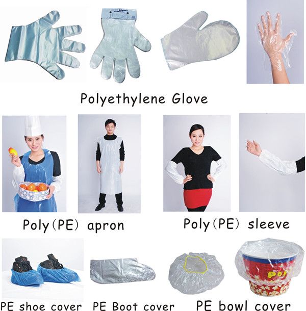 disposable pe apron plastic apron water proof and anti-oil