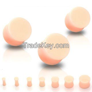 Silicone ear plug tunnel body piercing jewelry 